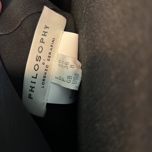 Philosophy di Lorenzo Serafini draped and rhinestone neck blouse size 40 - Picture 3 of 3